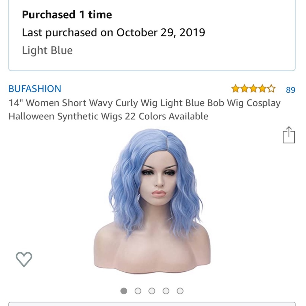 Blue Wig